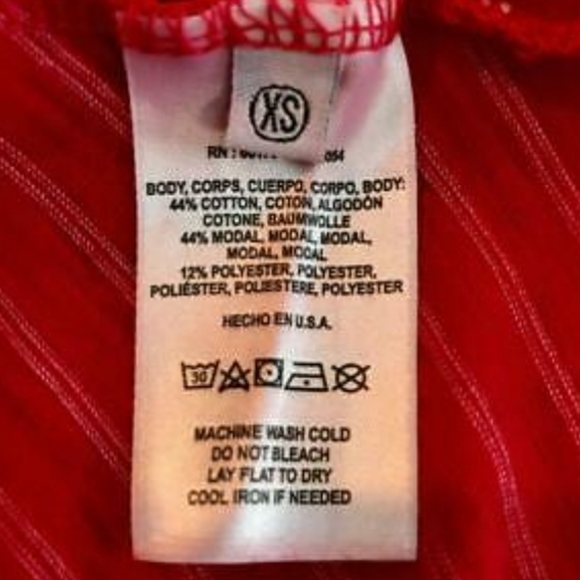 Anthropologie t.la Effervescent Tank Top Size XS Red White Striped Tie Front - Picture 8 of 12